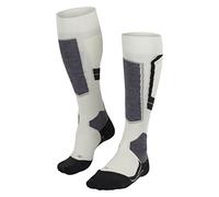 FALKE Women's SK4 Advanced W Kh Wool Warm Thin 1 Pair Skiing Socks, White Off-White 2040-O, 5.5-6.5