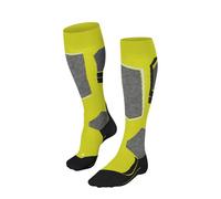 FALKE Women's SK4 Advanced W KH Wool Warm Thin 1 Pair Skiing Socks, Yellow (Sulfur 1084), 2.5-3.5