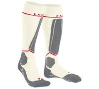 FALKE Women's SK4 Energizing Light W Kh Wool With Compression 1 Pair Skiing Socks, White Off-White 2040, 2.5-3.5