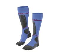 FALKE Women's SK4 Energizing Light W Kh Wool With Compression 1 Pair Skiing Socks, Blue Morning Sky 6546, 7-8