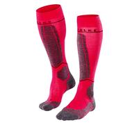 FALKE Women's SK4 Energizing Light W Kh Wool With Compression 1 Pair Skiing Socks, Red Rose 8564, 4-5