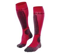 FALKE Women's SK4 Energizing Light W Kh Wool With Compression 1 Pair Skiing Socks, Red Rose 8564, 7-8