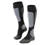 FALKE Women's SK5 Expert W Kh Silk Functional Yarn Warm Thin 1 Pair Skiing Socks, Black Black-Mix 3010 Trend, 5.5-6.5
