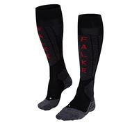FALKE Women's SK5 Expert W Kh Silk Warm Thin 1 Pair Skiing Socks, Black Black-Mix 3010, 7-8