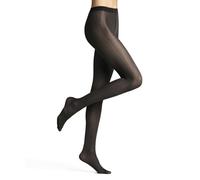 FALKE Women's Slick Skin 40 DEN W Ti Semi-Opaque Patterned 1 Pair Tights, Black 3009, M