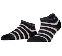 Falke Womens Smart Stripe Sneaker Socks - Black