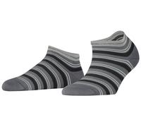Falke Womens Smart Stripe Sneaker Socks - Hematite Grey