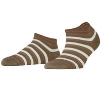 Falke Womens Smart Stripe Sneaker Socks - Nude Beige