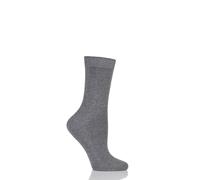FALKE Women's Cosy Wool W SO Viscose Cashmere Plain 1 Pair Socks, Grey (Greymix 3399), 2.5-5