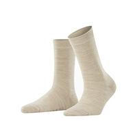 FALKE Women's Softmerino Socks, Merino Wool Cotton, Beige (Linn Melange 4549), 2.5-3.5 (1 Pair)