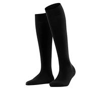 FALKE Women's Softmerino W Kh Wool Cotton Long Plain 1 Pair Knee-High Socks, Black 3009, 5.5-6.5