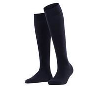 FALKE Women's Softmerino W Kh Wool Cotton Long Plain 1 Pair Knee-High Socks, Blue Dark Navy 6379, 4-5