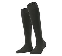 FALKE Women's Softmerino W Kh Wool Cotton Long Plain 1 Pair Knee-High Socks, Green Military 7826, 2.5-3.5