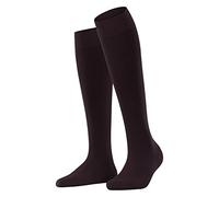 FALKE Women's Softmerino W Kh Wool Cotton Long Plain 1 Pair Knee-High Socks, Red Barolo 8596, 2.5-3.5