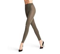 FALKE Women's Softmerino W Le Wool Cotton Thick Plain 1 Pair Leggings, Green Military 7826, M-L