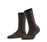 FALKE Women's Softmerino W So Wool Cotton Plain Socks 1 Pair, Brown Dark 5239, 7-8