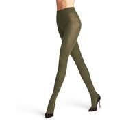 FALKE Women's Softmerino W TI Wool Cotton Thick Plain 1 Pair Tights, Green (Artichoke 7436), S-M