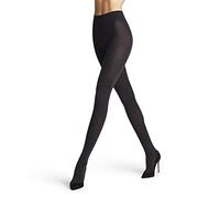 FALKE Women's Softmerino W Ti Wool Cotton Thick Plain Tights 1 Pair, Blue Dark Navy 6379, L