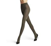 FALKE Women's Softmerino W Ti Wool Cotton Thick Plain Tights 1 Pair, Green Military 7826, L