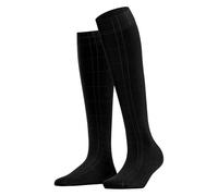 FALKE Women's Solid Lounge 50 DEN W Kh Semi-Opaque Plain 1 Pair Knee-High Socks, Black 3009, 5.5-8