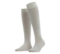 FALKE Women's Solid Lounge 50 DEN W Kh Semi-Opaque Plain 1 Pair Knee-High Socks, White Off-White 2059, 2.5-5