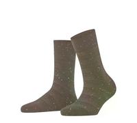FALKE Women's Sparkle Stripes W So Wool Plain Socks 1 Pair, Brown Soil 5181, 2.5-5