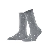 FALKE Women's Spike Dot W So Cotton Patterned 1 Pair Socks, Grey Silver 3290, 5.5-8