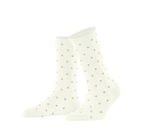 FALKE Women's Spike Dot W So Cotton Patterned 1 Pair Socks, White Off-White 2040, 2.5-5