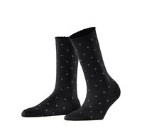FALKE Women's Spike Dot W So Cotton Patterned Socks 1 pair, Black 3000, 5.5-8