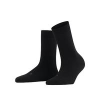 FALKE Women's Stabilizing Wool Everyday W So Merino Plain 1 Pair Socks, Black 3000, 4-5