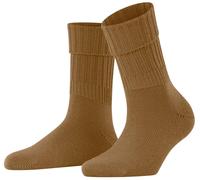 Falke Womens Striggings Rib Boot Socks - Old Brass Brown