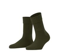 FALKE Women's Striggings Rib W So Wool Plain Socks, Green Artichoke 7436, 5.5-8