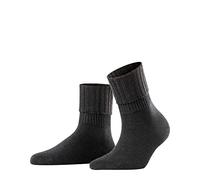 FALKE Women's Striggings Rib W So Wool Plain Socks 1 Pair, Black 3009, 5.5-8