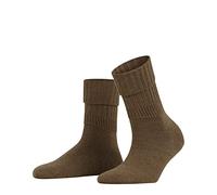 Falke Women's Striggings Rib Socks - Odour-neutralising Reinforced Wool, Brown Nutmeg Melange 2.5-5