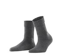 FALKE Women's Striggings Rib W So Wool Plain Socks 1 Pair, Grey Dark 3070, 5.5-8
