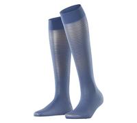 FALKE Women's Sun Blind 25 DEN W Kh Sheer Patterned 1 Pair Knee-High Socks, Blue Smoky 6483, 2.5-5