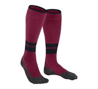 FALKE Women's TK Compression W KH Wool Functional Yarn With Compression 1 Pair Hiking Socks, Red (Red 8644) - Calf circumference W2, 5.5-8