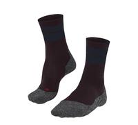 FALKE Women's TK Stabilizing W So Wool Thick Anti-Blister Hiking Socks 1 Pair, Red Barolo 8526, 7-8
