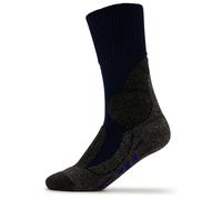 FALKE Women's TK1 Adventure Cool W SO Lyocell Functional Yarn Thick Anti-Blister 1 Pair Hiking Socks, Blue (Marine 6120), 4-5