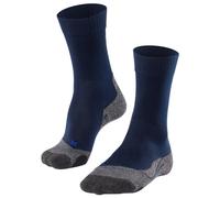 FALKE Women's TK2 Explore Cool W So Lyocell Functional Yarn Thick Anti-Blister 1 Pair Hiking Socks, Blue Marine 6120, 4-5
