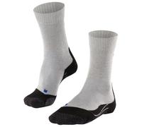 FALKE Women's TK2 Explore Cool W So Lyocell Functional Yarn Thick Anti-Blister 1 Pair Hiking Socks, Grey Light 3403, 7-8