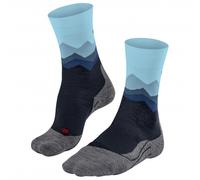 FALKE Women's TK2 Explore W So Wool Thick Anti-Blister 1 Pair Hiking Socks, Blue Navy 6162 Crest-O, 7-8
