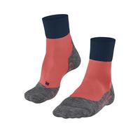 FALKE Women's TK2 Explore Cool Short W Sso Lyocell Functional Yarn Thick Anti-Blister 1 Pair Hiking Socks, Orange Coral 8017, 2.5-3.5