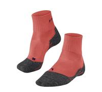 FALKE Women's TK2 Explore Cool Short W Sso Lyocell Functional Yarn Thick Anti-Blister 1 Pair Hiking Socks, Orange Ray 8018, 5.5-6.5