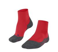 FALKE Women's TK2 Explore Cool Short W Sso Lyocell Functional Yarn Thick Anti-Blister Hiking Socks 1 Pair, Red Big 8178, 5.5-6.5