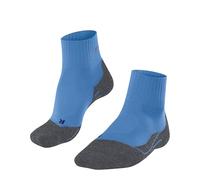 FALKE Women's TK2 Explore Cool Short W Sso Lyocell Functional Yarn Thick Anti-Blister Hiking Socks 1 Pair, Blue Pacific 6547, 2.5-3.5