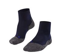 FALKE Women's TK2 Explore Cool Short W Sso Lyocell Functional Yarn Thick Anti-Blister Hiking Socks 1 Pair, Blue Marine 6120, 2.5-3.5