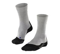 FALKE Women's TK2 Explore Cool W So Lyocell Functional Yarn Thick Anti-Blister 1 Pair Hiking Socks, Grey Light 3403, 7-8