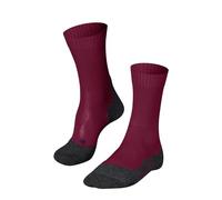 FALKE Women's TK2 Explore Cool W SO Lyocell Functional Yarn Thick Anti-Blister 1 Pair Hiking Socks, Red (Red 8644), 2.5-3.5