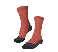 FALKE Women's TK2 Explore Cool W So Lyocell Functional Yarn Thick Anti-Blister Hiking Socks 1 Pair, Orange Coral 8017, 4-5